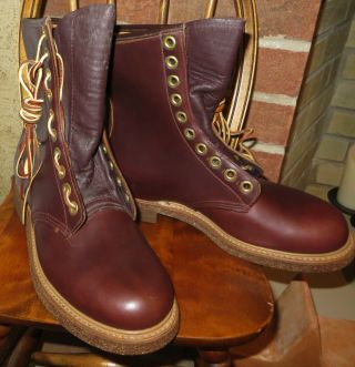 Vintage Unworn Royal Worcester Hunting Boots,  Circa 1958 Sz.  8e L@@k Rare