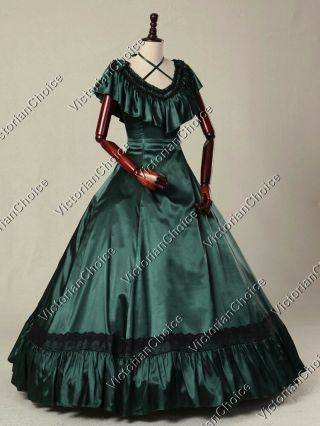 Victorian Edwardian Old West Saloon Gown Vintage Dress Theater Wear 127 XXXL 2