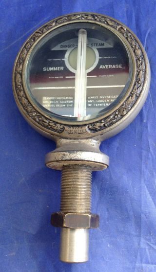 Vintage Boyce Motometer Universal Model Thermometer Radiator Hood Ornament (nr)