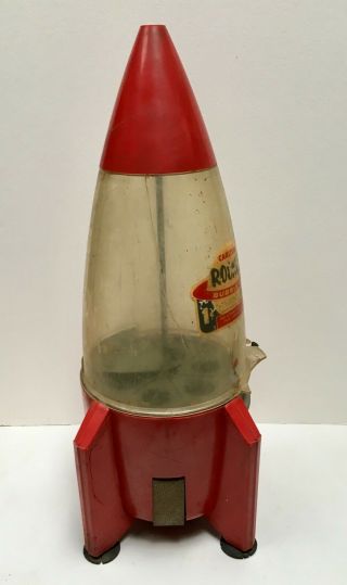 Carlton Vintage Rocket Bubble Gum Machine -