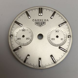 Redial From Heuer Carrera 3647 Valjoux 92 Chronograph Dial Only