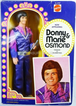 Donny & Marie Osmond Donny Doll 9767 1976 Mattel,  Inc.