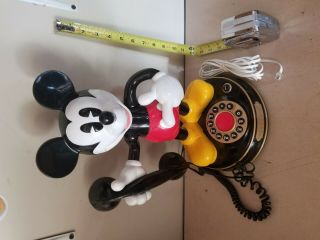 Vintage Mickey Mouse Phone Talking Animated TeleMania 1997 Disney PERFECT 6