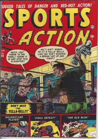 Vintage Sports Action Atlas Comic January 10 1951