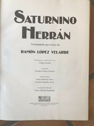 Rare Saturnino Herran Great Mexican Artist Large Format Book 3