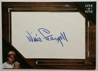 2019 Topps Series 2 Willie Stargell Cut Signature Auto 1/1 Rare Autograph