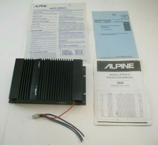 Vintage Alpine 3522 2 - Channel Power Amplifier 30w X 2 Car Stereo &