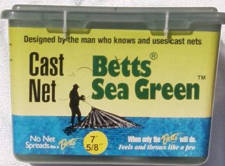Betts 14 - 7 Pro Series Sea Green 7ft 5/8 " Mesh Mono Cast Net