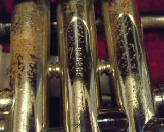 VINTAGE DON E.  GETZEN CARAVELLE TRUMPET WITH CASE AND 7C MOUTHPIECE READY 2 PLAY 6