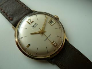 Stunning Vintage Gt Britain Gents Smiths Gp Watch.