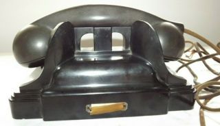 Vintage Kellogg Switchboard & Supply Co.  Art Deco Table Black Telephone -