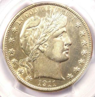 1911 Barber Half Dollar 50c - Pcgs Au Details - Rare Date - Certified Coin