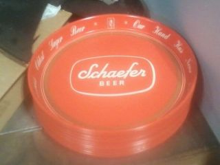 Vintage Red Schaefer Beer Tray (15 Of Them) For All 15
