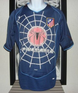 Nike Atletico Madrid Torres 2004/2005 Away Shirt Jersey Spider Man Very Rare