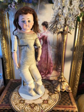 Face Antique German Closed Mouth Kestner Doll.  As Found