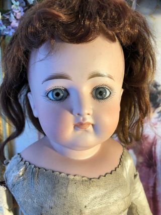 Face Antique German Closed Mouth Kestner Doll.  As Found 3