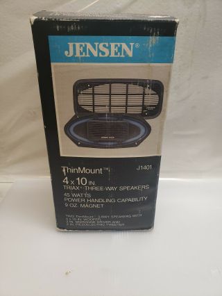 Nos Nib Vintage Jensen J1401 Thinmount 4x10 Car Coax Speaker Old - School