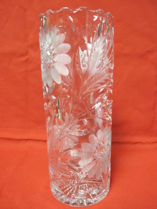 VINTAGE CUT CRYSTAL ETCHED 10 