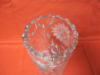 VINTAGE CUT CRYSTAL ETCHED 10 