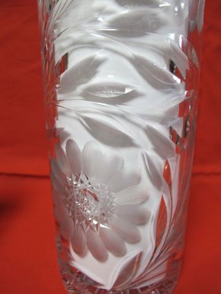 VINTAGE CUT CRYSTAL ETCHED 10 