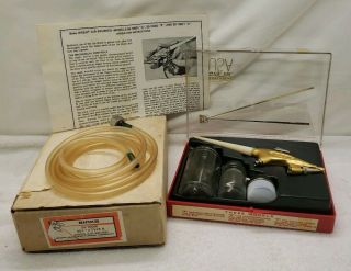 Vintage Binks Wren Type B Air Brush Kit Craft Hot Rod Paint