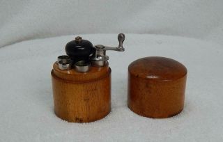 Vintage K&d No.  126 Mainspring Winder Set In Wood Box Watchmakers Tool Robbins