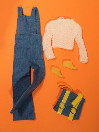 Vintage Francie " Cool Overalls " 3281 Rare Complete Missing Decals Euc