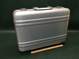 Vintage Halliburton Zero Metal Aluminum Hard Case Suitcase 18 " X 13 " X 6 "
