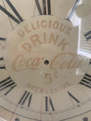 Vintage Coca - cola Lighted Wall Clock - 3