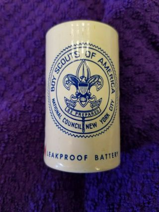 Vintage D Cell Battery - Eveready - Boy Scouts Of America