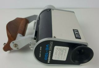 AKAI VC - 100 Portable Video Camera VC 100 Vintage Retro 90s 1.  8 40MM Japan Handle 7