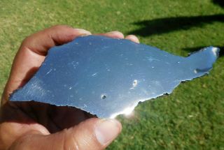 155.  8 Gram - Rare Ataxite - Chinga Iron Meteorite Slice (polished 1 Side Only)