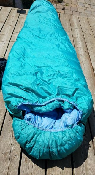 Vtg Eddie Bauer Goose Down Mummy Sleeping Bag