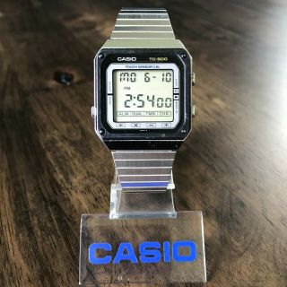 Rare Vintage 1983 Casio Tc - 500 Touch Screen Calculator Watch Japan Module 119