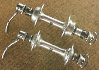 Vintage Campagnolo Nuovo / Record Hubs Hubset 32 Holes / Italian / 126mm
