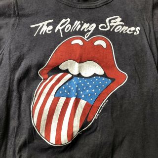 Sz S Vintage 80 ' s 1981 THE ROLLING STONES NORTH AMERICAN TOUR Cotton T - Shirt 3