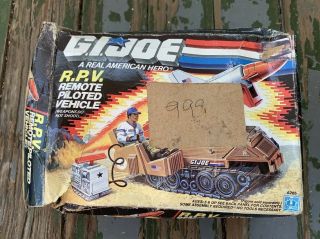 Gi Joe Rpv Vehicle Vintage Hasbro 1988 R.  P.  V.  Complete Remote Piloted