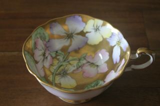 Rare Paragon Tea Cup Only No Saucer Gold Flowers Center Pink Gorgeous Teacup
