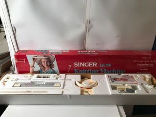 RARE SINGER LK150 Studio Knitting Machine Complete In Open Box 4