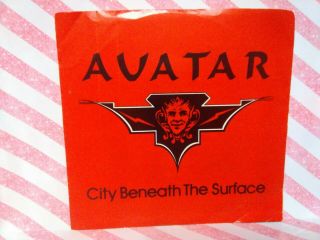Avatar " City Beneath The Surface " 7 " 45 Vinyl Record Rare Savatage T.  S.  O.