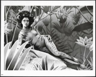 Vintage 1970s Lola Falana Fabergé Tigress Perfume Tv Commercial Still Photograph