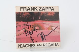 Frank Zappa (,) Top Autograph,  Crisply Signed Cover Of Single Cd,  Rare Authentic