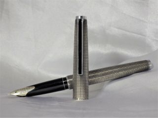 1974s Sterling Silver Custom 18kt W.  G.  Ef Pilot Fountain Pen Japan Vintage