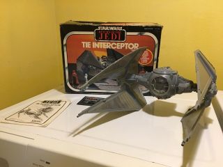 Vintage Star Wars Rotj Tie Interceptor.