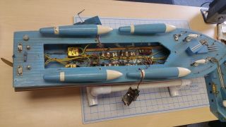 Vintage 1950 ' s PT Model Patrol Torpedo Boat Japan rare Teletral 3