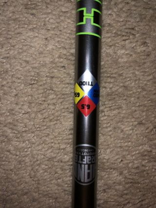 Tour Issue Project X Hzrdus T1100 65g 6.  5 Shaft W/tm Adapter Mid Spine Rare