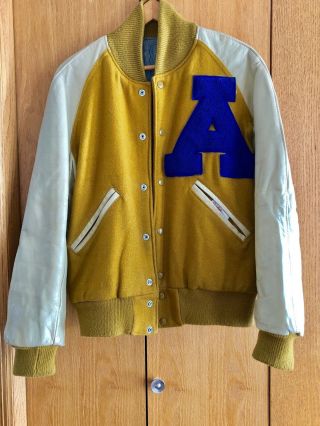 Vintage Letterman Jacket Mens Size 42 Augustana University,  Sioux Falls 1971