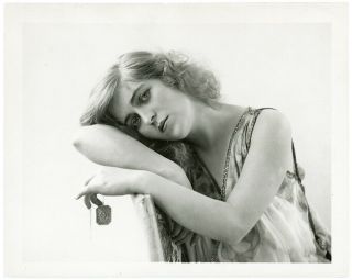 Antique Vintage 1917 Romantic Art Nouveau Silent Film Photograph Violet Heming