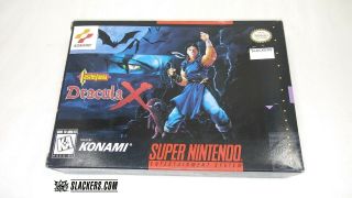 Castlevania Dracula X (nintendo) Rare Box Only Authentic Snes