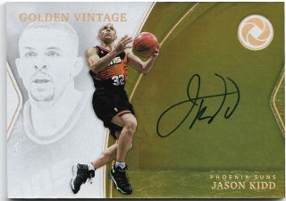 2018 - 19 Panini Opulence Jason Kidd Golden Vintage Gold Auto/autograph 10/10